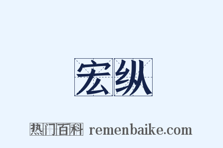宏纵是什么意思的图片